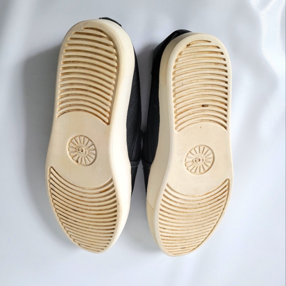 UGG Leather Platform Loafer Sz 9 - Picture 12 of 13